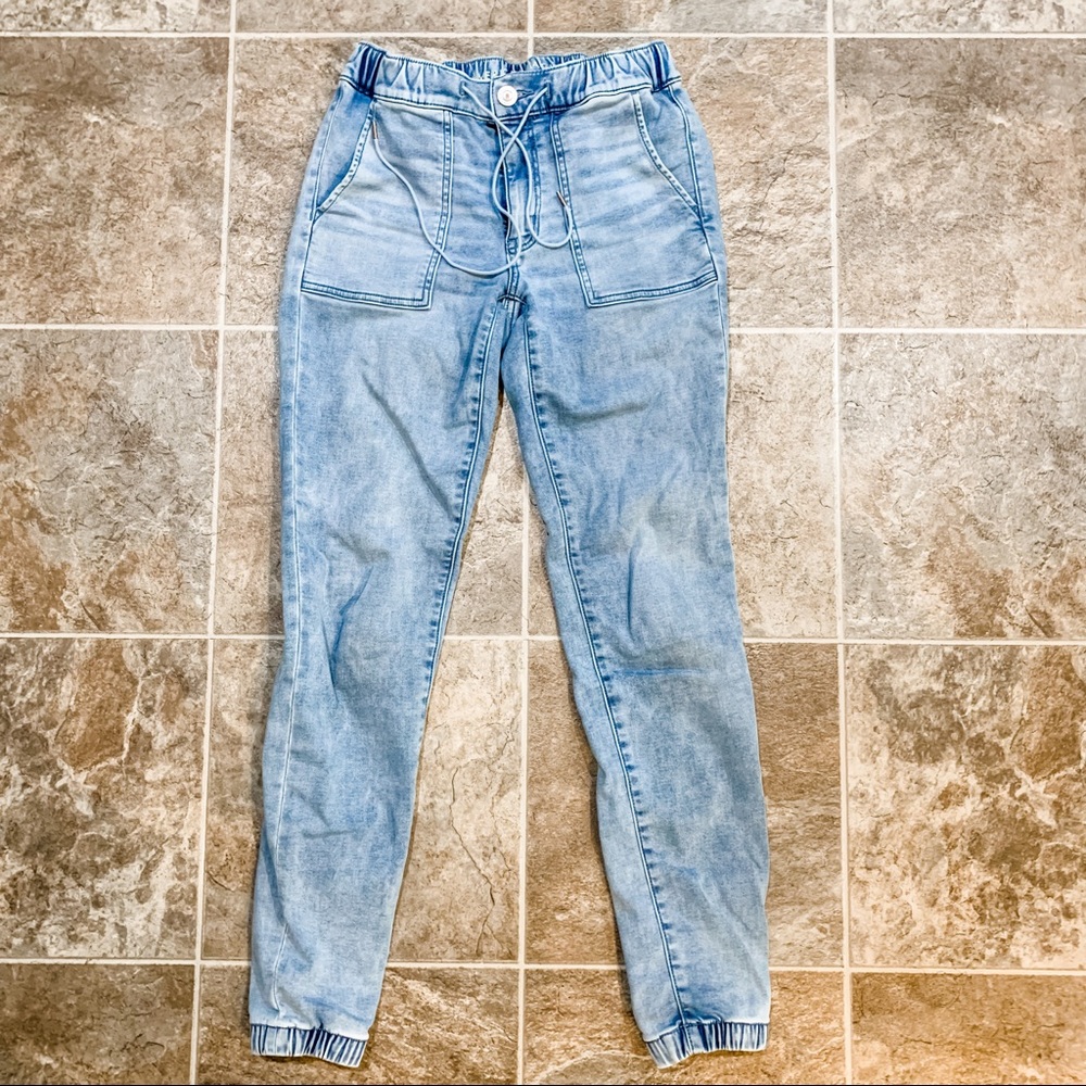 American Eagle Jegging Joggers, 4L, Skyline Blue